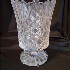 Fifth Avenue LTD “Wellington” Crystal Hurricane Candle Holder 7.5”
